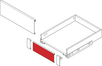Matrix Box A, панель внутреннего ящика, антрацит, 1100 мм